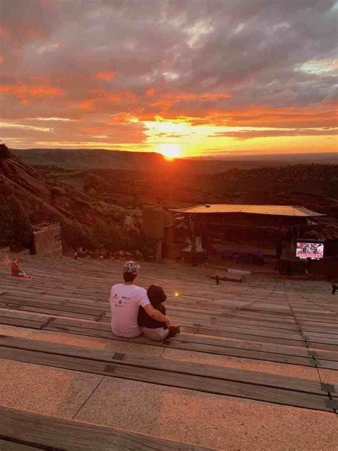 Red Rocks Denver Sunrise And Hiking Mile Marker Memories