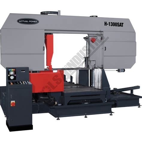 B134 H 1300sat Semi Automatic Double Column Heavy Duty Metal Cutting