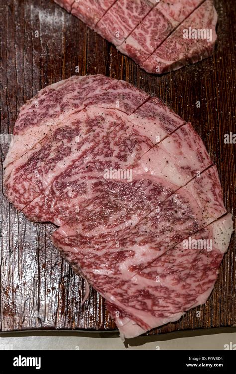 Freshness Japanese Wagyu A5 Beef BBQ Yakiniku Stock Photo Alamy