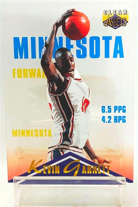 Vintage Classic Clear Assets Nba Kevin Garnett Rookie Card