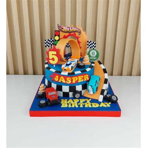 Jual CAKE TEMA HOT WHEELS UK 15CM KUE ULANG TAHUN CUSTOME Shopee