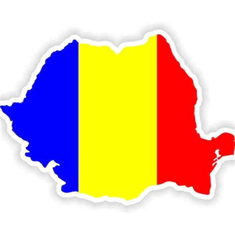 Romania Map Etsy