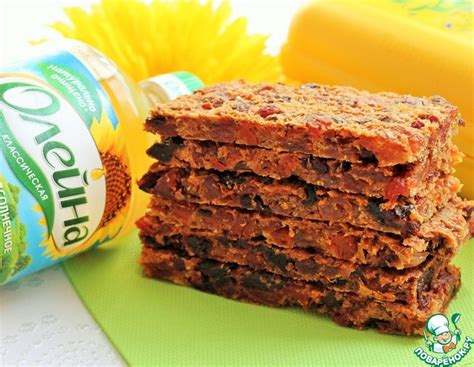 Фитнес-батончики – кулинарный рецепт