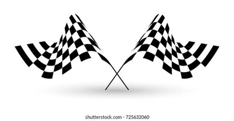 Racing Flag Icon Vector Chequered Racing Stock Vector Royalty Free