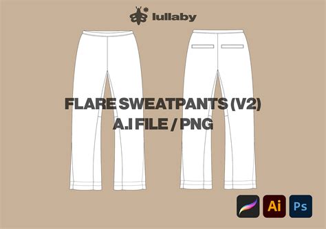 Flare Sweatpants Template