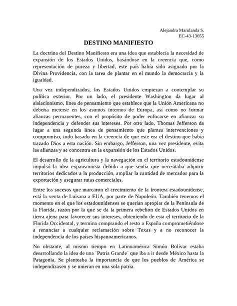 Doctrina Monroe Y Destino Manifiesto Resumen Histórico En Pocas Palabras