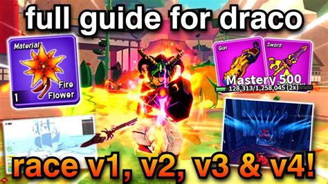 The FULL Guide To Get Fully AWAKENED Draco Race V4 V1 V2 V3 Blox