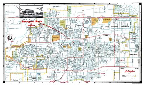 Old City Map - Arlington Texas - Ashburn 1960 - Arlington Texas Map - Printable Maps