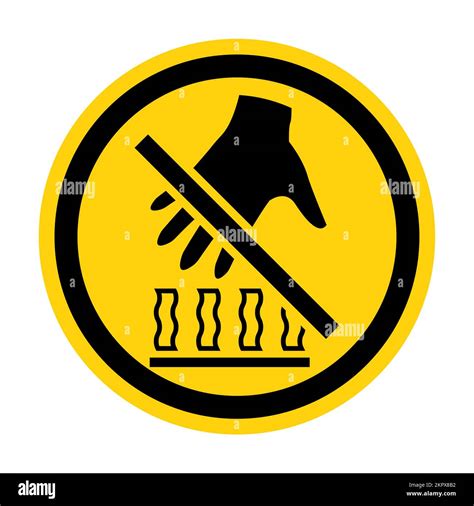 Hot Surface Do Not Touch Symbol Stock Vector Image Art Alamy