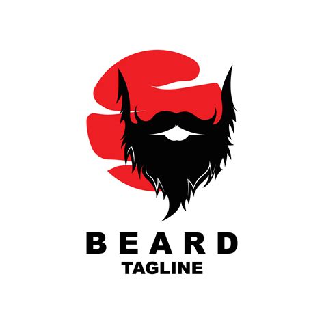 Beard Logo Design Male Look Hair Vector Men S Barbershop Style Design