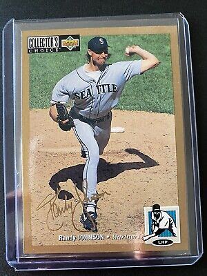 Upper Deck Collector S Choice Gold Signature Randy Johnson