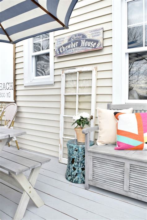 DIY Painted Deck and Decor - Nesting With Grace