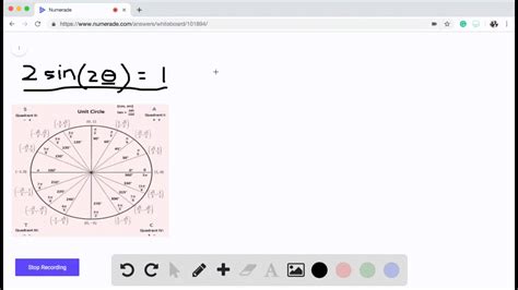 Solved Solving Trigonometric Equations Involving A Multiple Of An Angle An Equation Is Given A