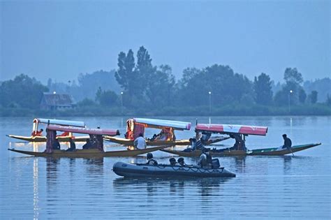 Photos G 20 Delegates Enjoy Shikara Ride On Dal Lake In Srinagar