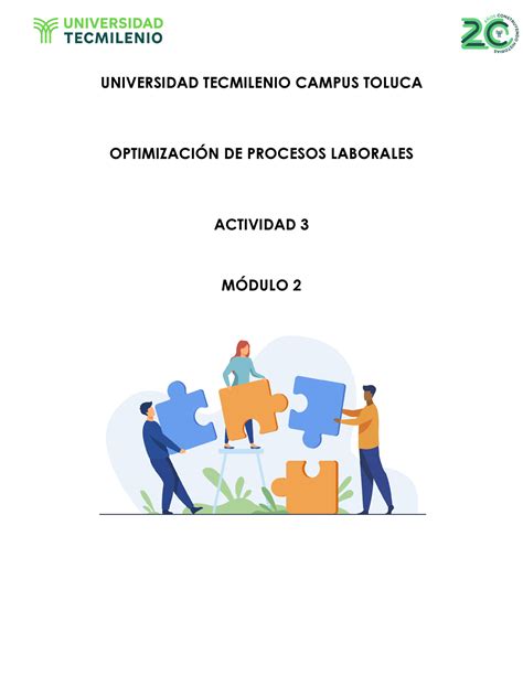 OP ACT 3 Actividad 3 De Optimizacion De Procesos Laborales