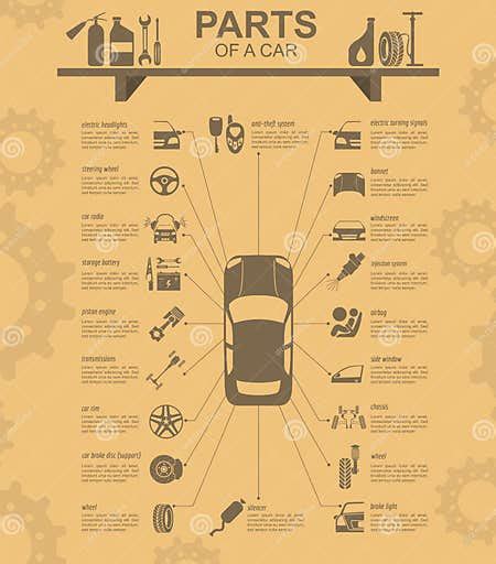 Car Service Repair Infographics Stock Vector Illustration Of Service