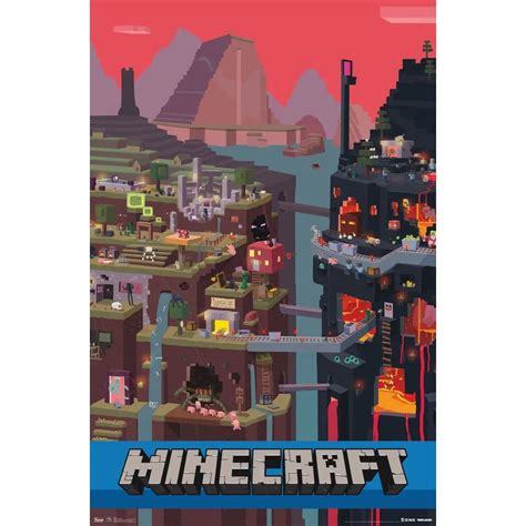 Minecraft Cube 50 70cm Wall Posters