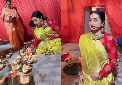 Chhath Puja 2023 Neha Marda Completes Rituals With Husband And Mother In Law छठ पूजा 2023