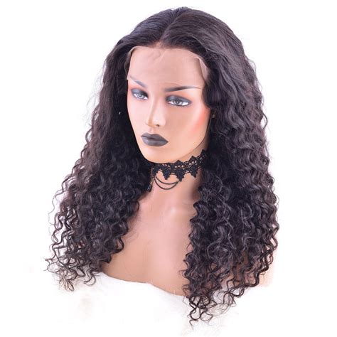 Buy Single Donor Temple Hair Deep Curly Full Lace Wig