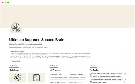 Supreme Second Brain Template By James Altro Notion Marketplace