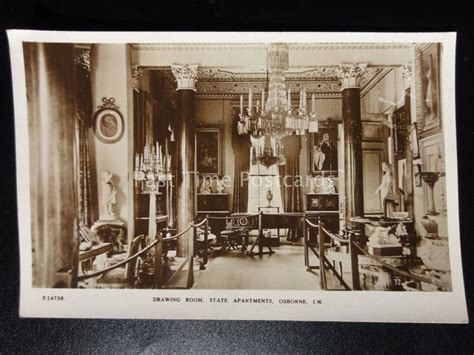 Isle Of Wight Osborne House Drawing Room State Apartment Old Rp