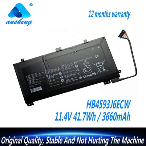 Genuine HB4593J6ECW Laptop Battery For Huawei MateBook 13 2020 Series