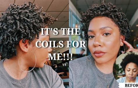 Coils On Natural Hair Super Shiny And Defined