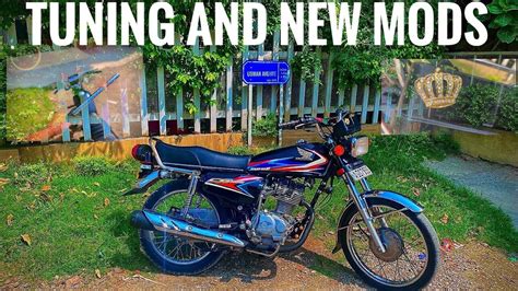 Tuning Of My Honda Cg 125 We Made New Modifications Honda Cg 125 Accessories New Look