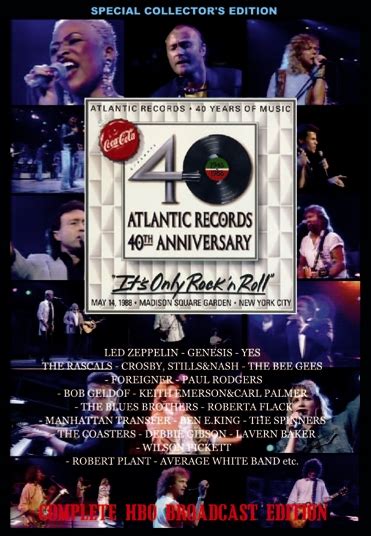 Atlantic Records 40th Anniversary It S Only Rock N Roll 1988