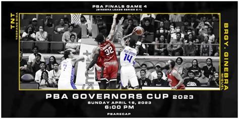 Tnt Vs Brgy Ginebra G Pba Governors Cup Final Round Sunday