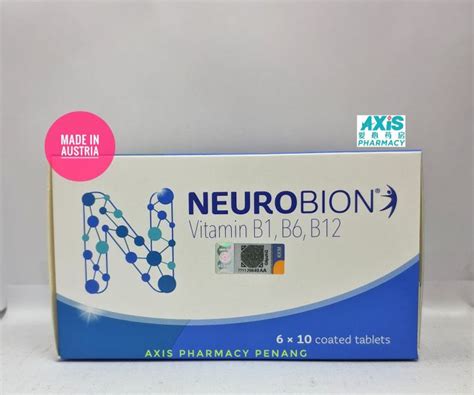 Neurobion Vitamin B1 B6 B12 Tablets 60 Tablets Exp 12 2024 Lazada