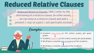 Reduced Relative Clauses 2022 Pdf