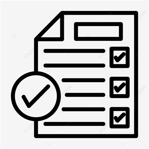 Standards Line Icon Vector Standards Icon Standards Procedure PNG