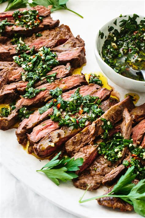 Skirt Steak With Chimichurri Sauce Downshiftology