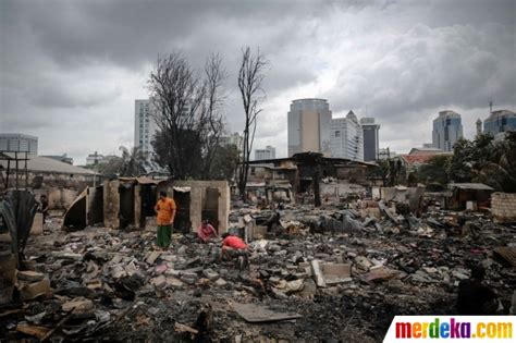 Foto Sisa Sisa Dari Musibah Kebakaran Yang Menghanguskan Rumah Di