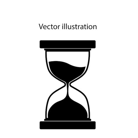 Premium Vector Hourglass Silhouette Vector Illustration