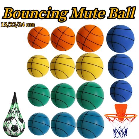 24 22 18cm Bouncing Mute Ball High Resilience Mute Dribbling Basketball