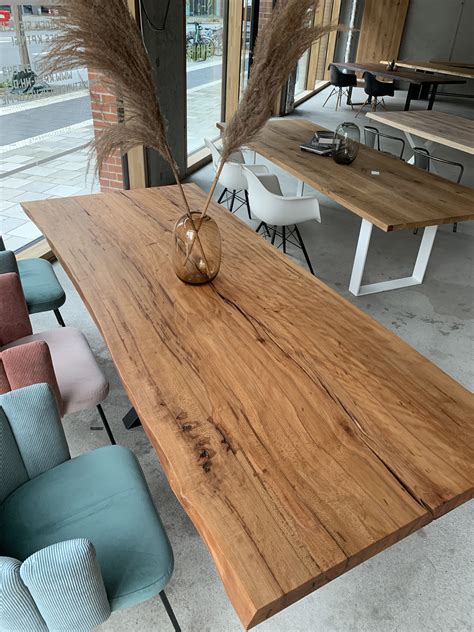 Massivholztisch Aus Einem St Ck Holzwerk Hamburg Dining Tables Dining