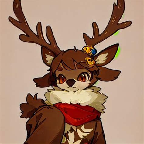 Cute Anthro Furry Deer