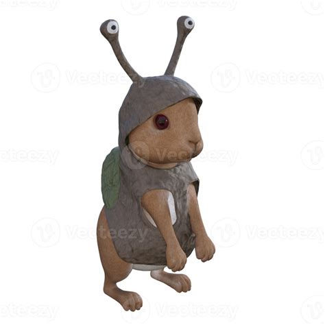 Cute Rabbit 3d Model Illustration 11195925 PNG