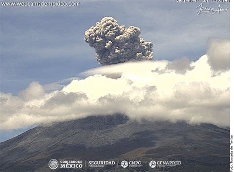 Registran tres explosiones del volcán Popocatépetl El Sur Acapulco