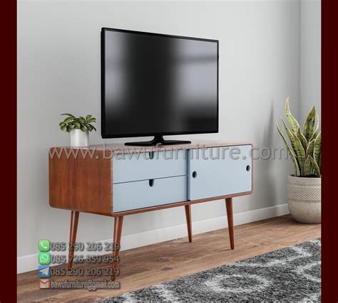 Meja Tv Retro Modern Model Minimalis Harga Jual Murah Bawu Furniture