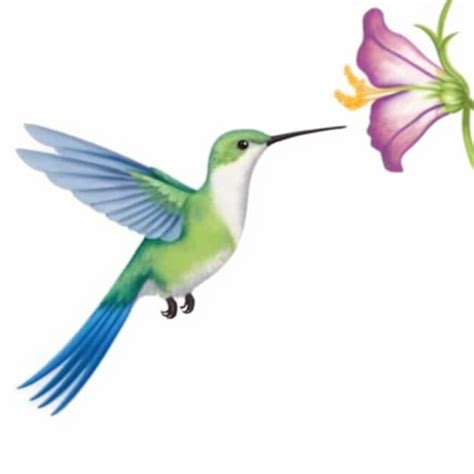 Premium Photo Hummingbird Flying Towards A Flower With Its Wings