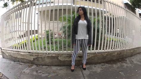 Venta Pantalon Negro Con Raya Blanca En Stock