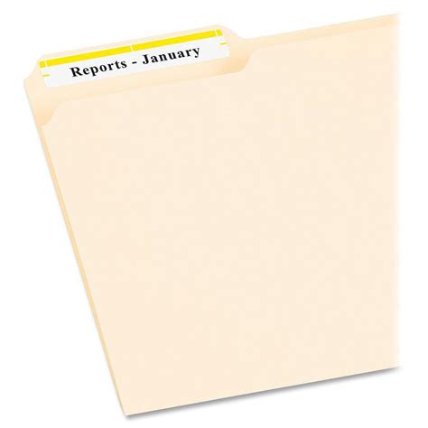 Avery TrueBlock File Folder Labels Permanent Adhesive Rectangle