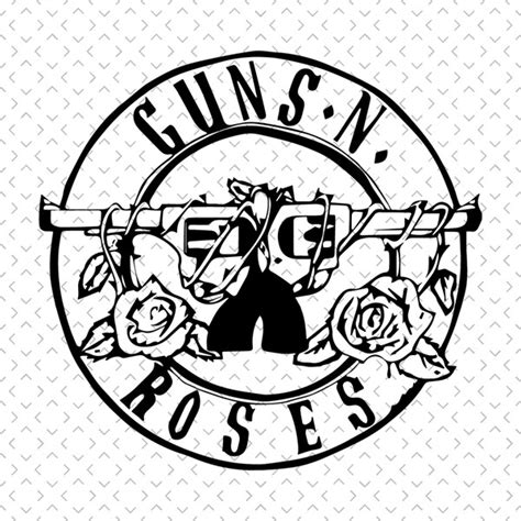 Vintage 1990s Gun N Roses Logo Svg Trending Svg Guns N Ros Inspire Uplift