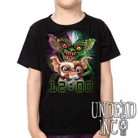 Gremlins Gizmo And Spike Kids Unisex Girls And Boys T Shirt Clothing