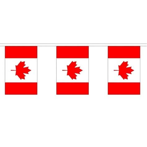 Landen Vlaggen Versiering Set Canada Vlag 90 X 150 Cm En