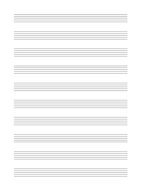 Free Printable Staff Paper At Blank Sheet Music Pdf