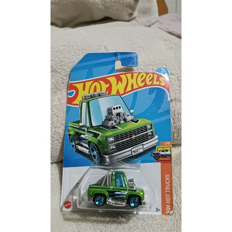 Hot Wheels Tooned Chevy Silverado Verde Hw Hot Trucks Hotwheels Carrinhos